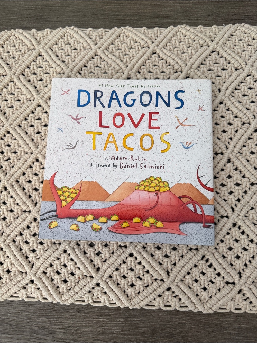 Dragons Love Tacos Children's Picture Book - Red, Yellow, Blue
